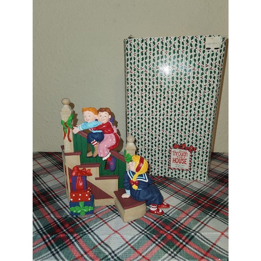 All Through The House "Sliding Down The Banister" Holiday Table Decor